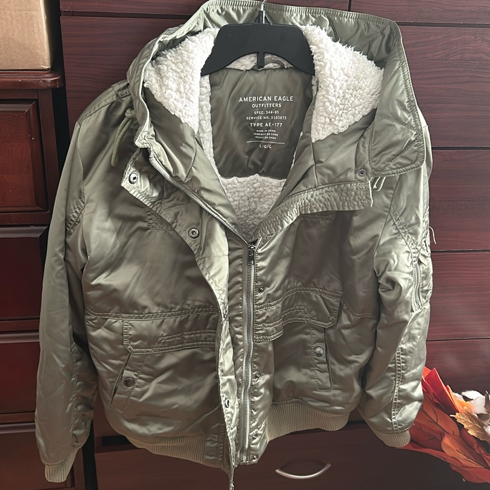 Beautiful American Eagle fur lined winter coat